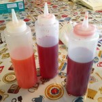 Dye in bottles!